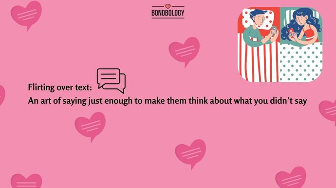 Is it easier to be bold when flirting over text than in person?