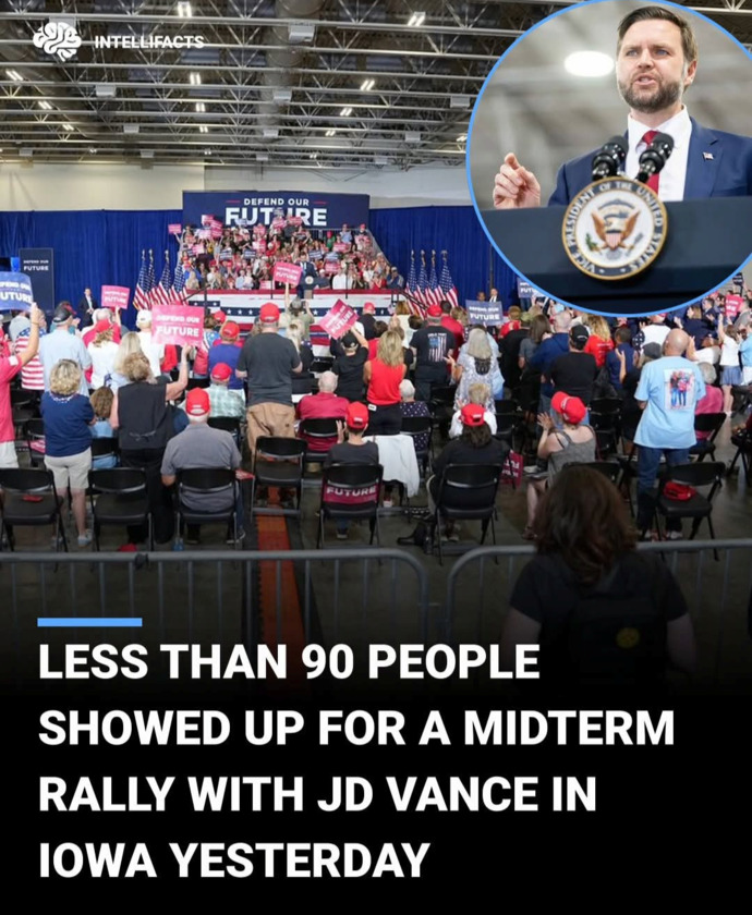 What do you think about the impressive turnout for JD Vances campaign event for Iowa (Red & Swing State) GOP candidates in the midterms?