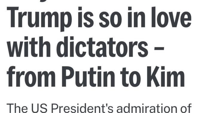 Why do you think Trump is so obsessed with dictators?