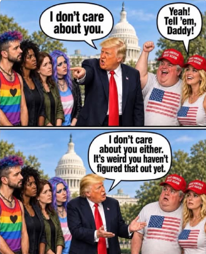 Why dont more Americans realize that Trump doesnt care about them?
