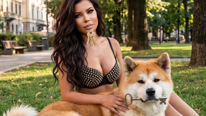 Look at my NEW DOG, he is an AKEYTA. His name is KEYTASTROPHE. Would you like to say hi?