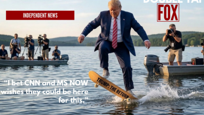 Isn't it pathetic that Biden was a Gold medal swimmer in the Olympics and Trump can't even dog paddle?