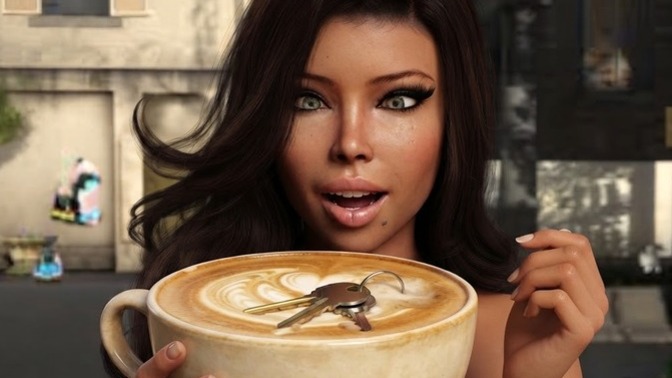 WAKING UP this morning with my KEYPUCCINO. Do YOU enjoy your COFFEE?