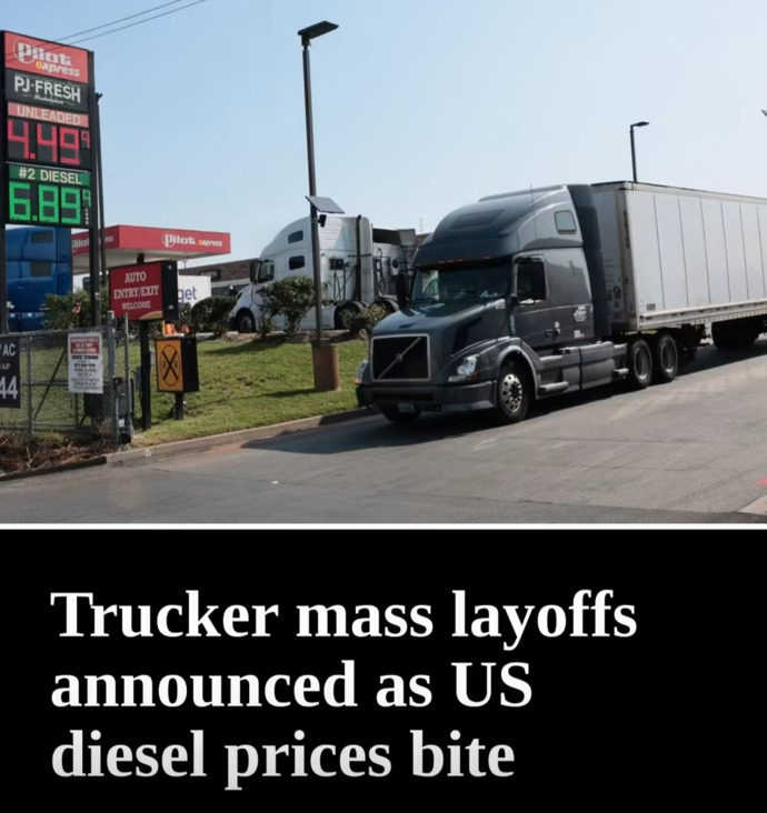 If trucking companies are filing bankruptcy and laying off workers because of high diesel fuel prices, how will this affect the economy?