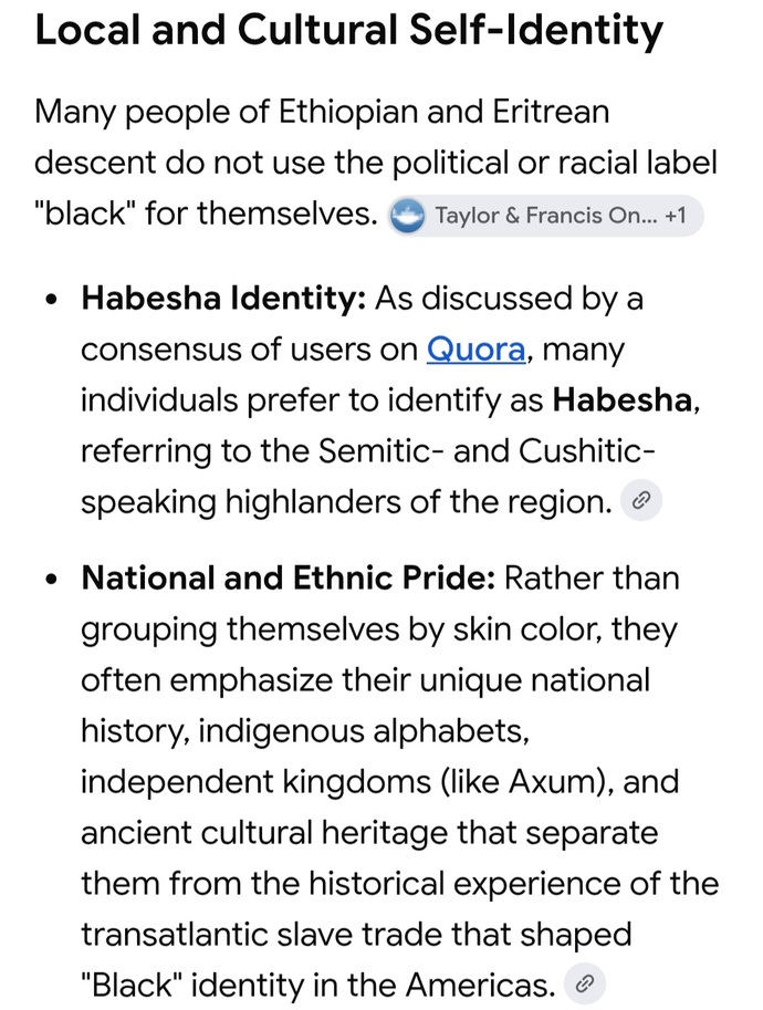 Are Ethiopians and Eriteans actually black?
