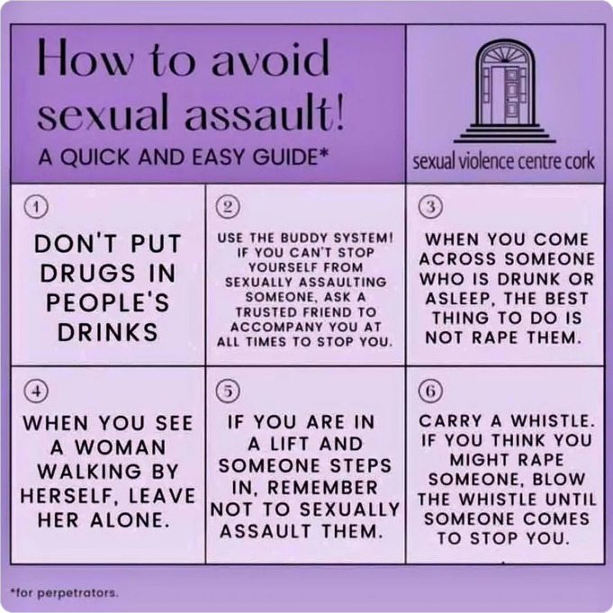 Do you know how to avoid sexual assault?