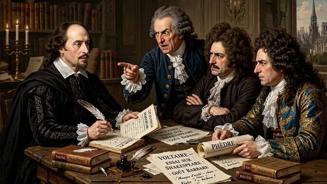 Did you know that many of the great French writers of the 18th century regarded Shakespeare as a rather “barbaric” writer If so, why do you think the?