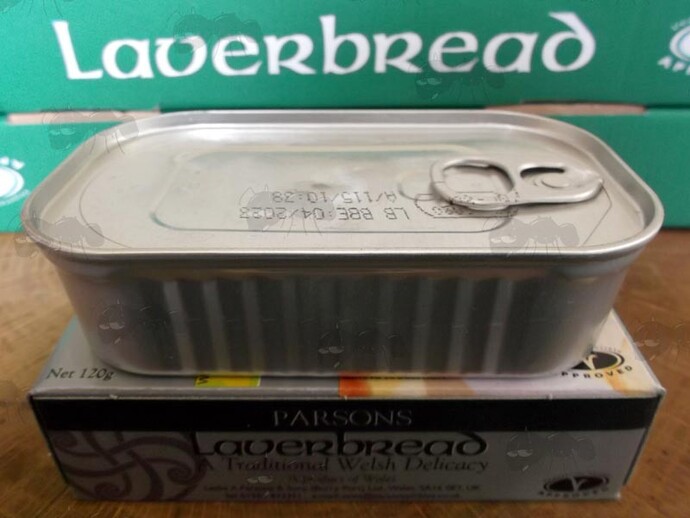 How is laverbread sold in the USA?