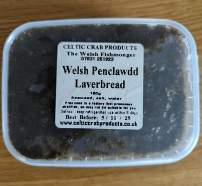 How is laverbread sold in the USA?