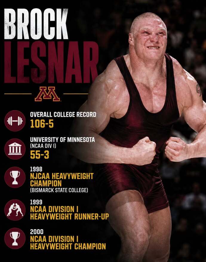 What do you think of Brock Lesnar’s journey from Minnesota prospect to Hall of Famer?