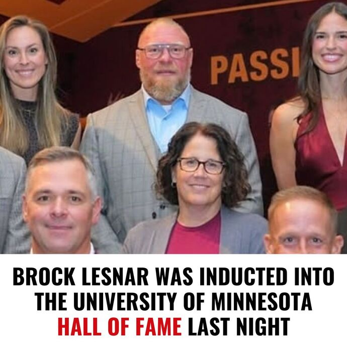 What do you think of Brock Lesnar’s journey from Minnesota prospect to Hall of Famer?