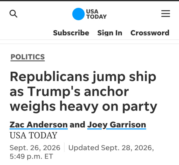 Why would any Republican candidate distance themselves from Trump this close to the midterm election?