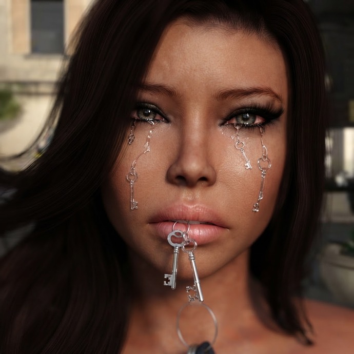 key shaped tears