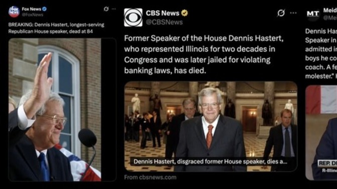 Which of these three sources of news would you trust most, based on this image?