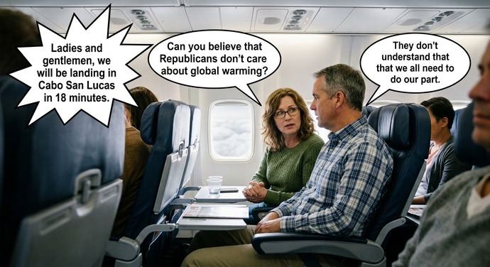 I was just talking to my two most favorite people in the world. Do you agree with my assessment of global warming?