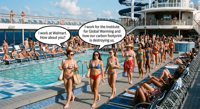 I was just talking to my two most favorite people in the world. Do you agree with my assessment of global warming?