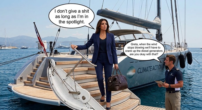 I was just talking to my two most favorite people in the world. Do you agree with my assessment of global warming?