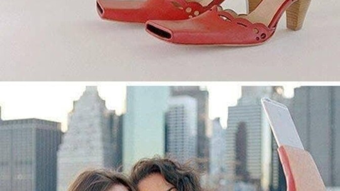 Would you wear a pair of selfie shoes?