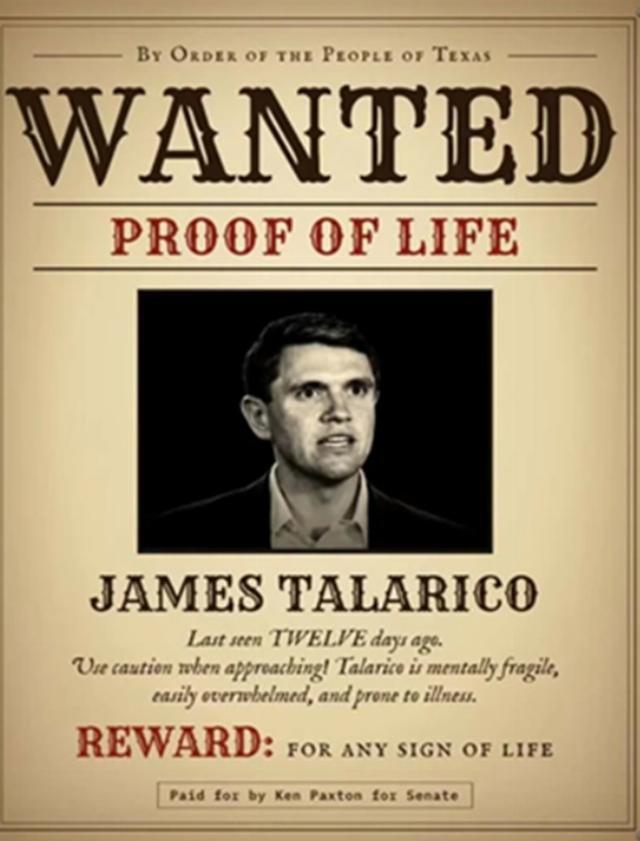 Has James Talarico been abducted?