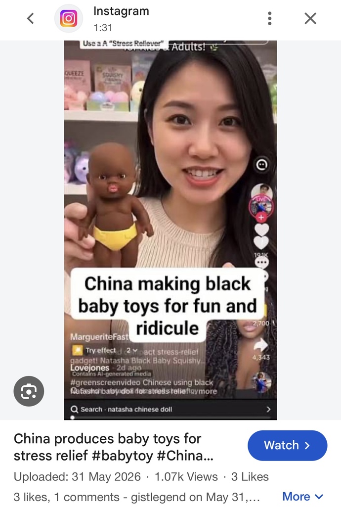 What do you think of racist YouTube ads featuring disturbing doll imagery?