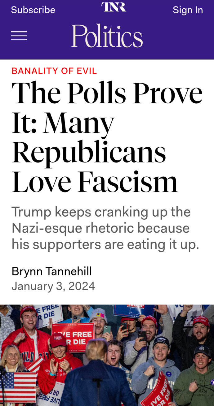Why do so many Republicans wholeheartedly embrace fascism?