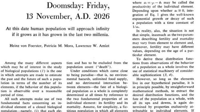 Did you know the world is ending next month?