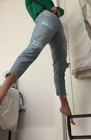When you put on tight jeans, do you?