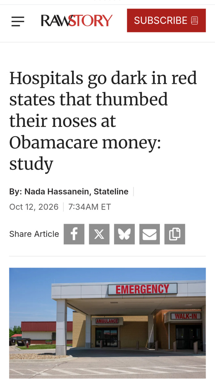 Do you think MAGA/Trump supporters in red states know that the Big Beautiful Bill is accelerating the closure of hospitals in there own communities?