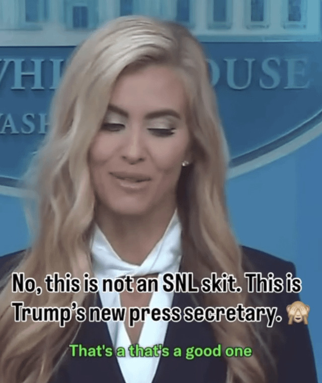 Is Trumps new press gal a DEI hire?