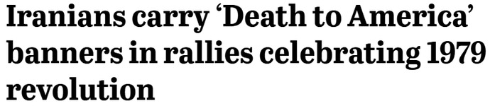 If there was a religion that was famous for chanting Death to America! would you even consider associating yourself with that religion?