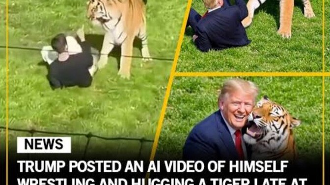 Would you like to see Trump tackle a tiger?