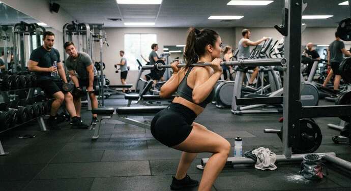 Why are women so “surprised” that men stare when they are doing squats in the gym in booty shorts and a bra?
