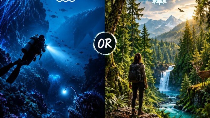 Would you rather explore the deepest ocean or the most remote forest?