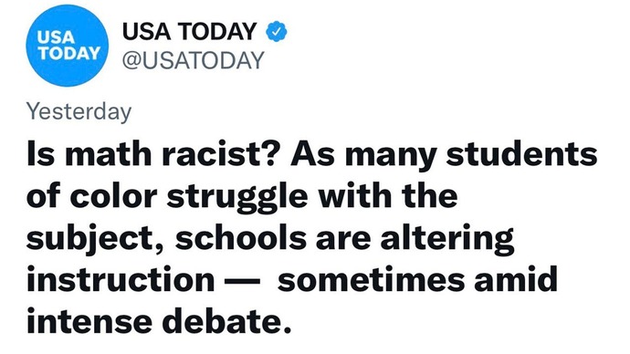Is teaching Algebra in public schools racist?