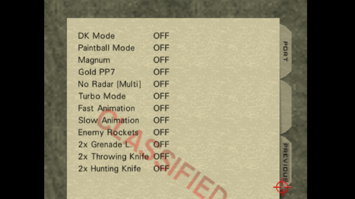 All the Cheats Ive unlocked so far.