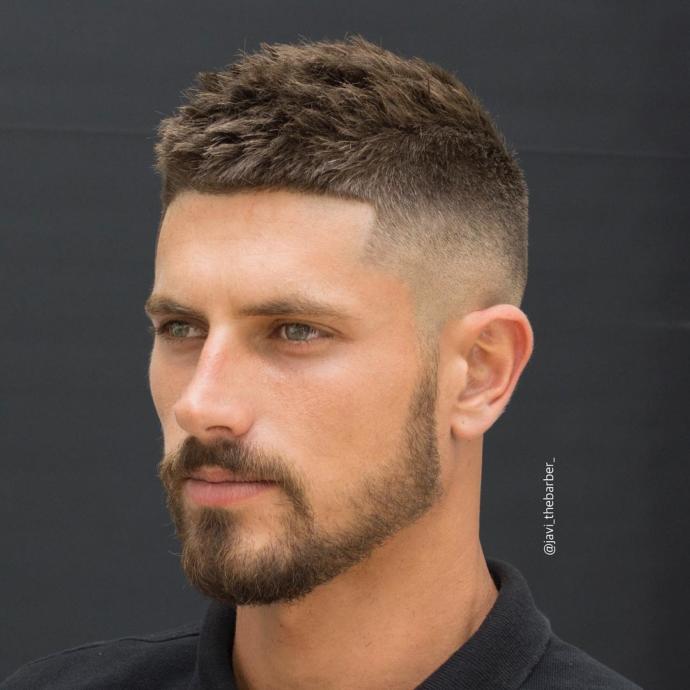 men's mid bald fade haircut