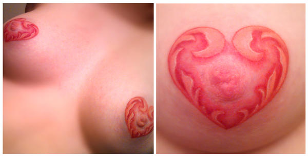 What do you think of heart shaped nipple tattoos?
